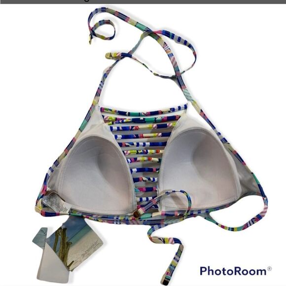 Sunseeker Australia Halter Strappy top Bikini 2 piece Swimsuit classic mid rise - Picture 13 of 16